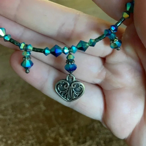 Handmade unique 925 pendant choker necklace - Picture 2 of 3